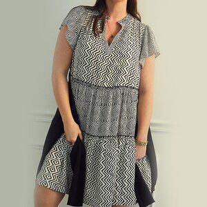 Anthropologie Penrose Tiered Tunic Dress